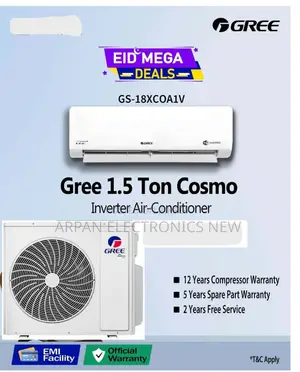 Wifi, Cold Plasma Filter, Official Warranty EMI Available 1.5 Ton Gree