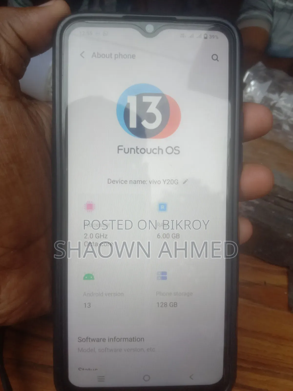 Vivo Y20G 128 GB Blue