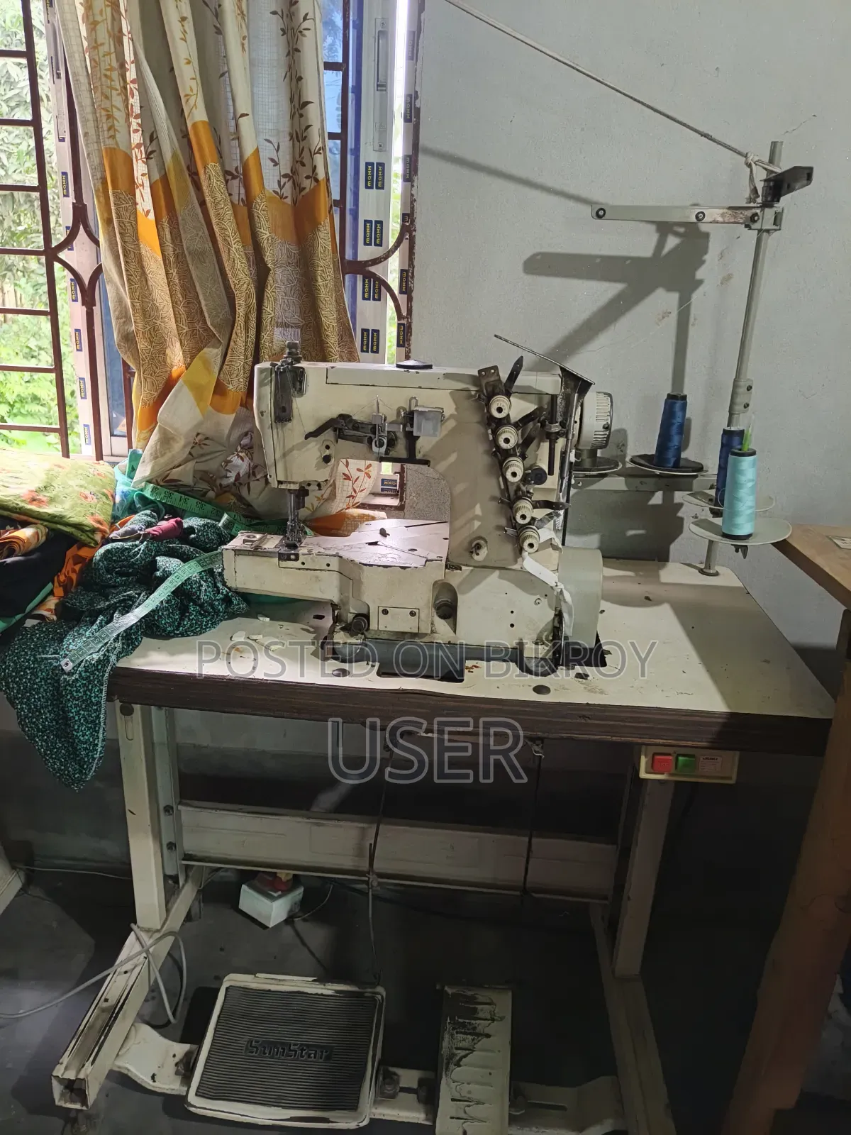 Urgent Sale: 5 Running Garment Sewing Machines (Including Table and Folders)
