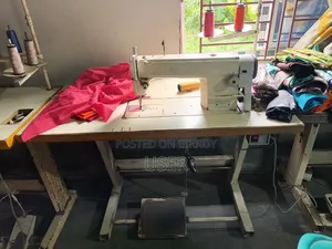 Urgent Sale: 5 Running Garment Sewing Machines (Including Table and Folders)