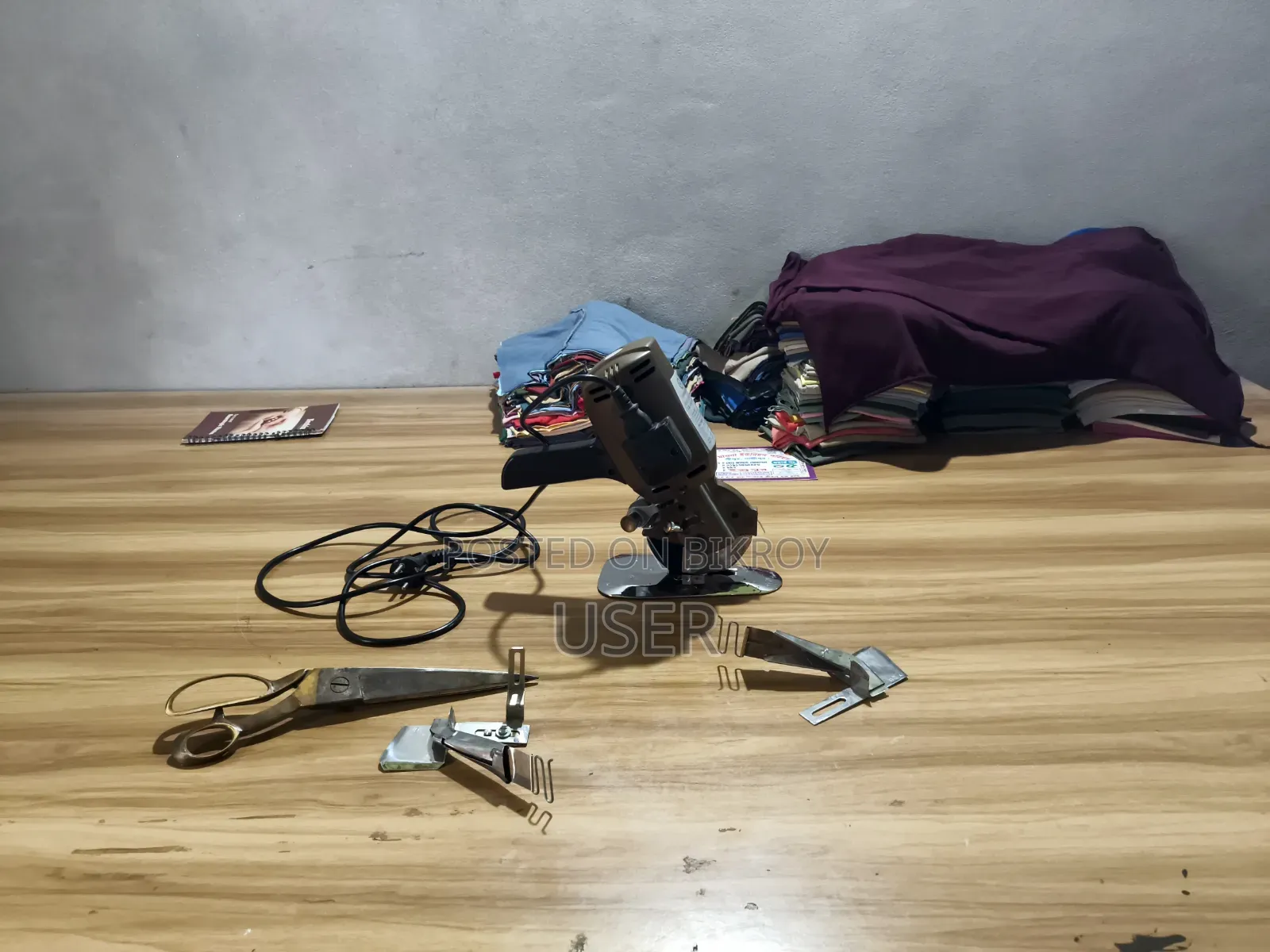 Urgent Sale: 5 Running Garment Sewing Machines (Including Table and Folders)