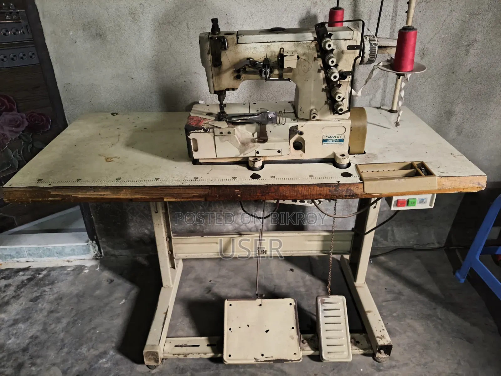 Urgent Sale: 5 Running Garment Sewing Machines (Including Table and Folders)