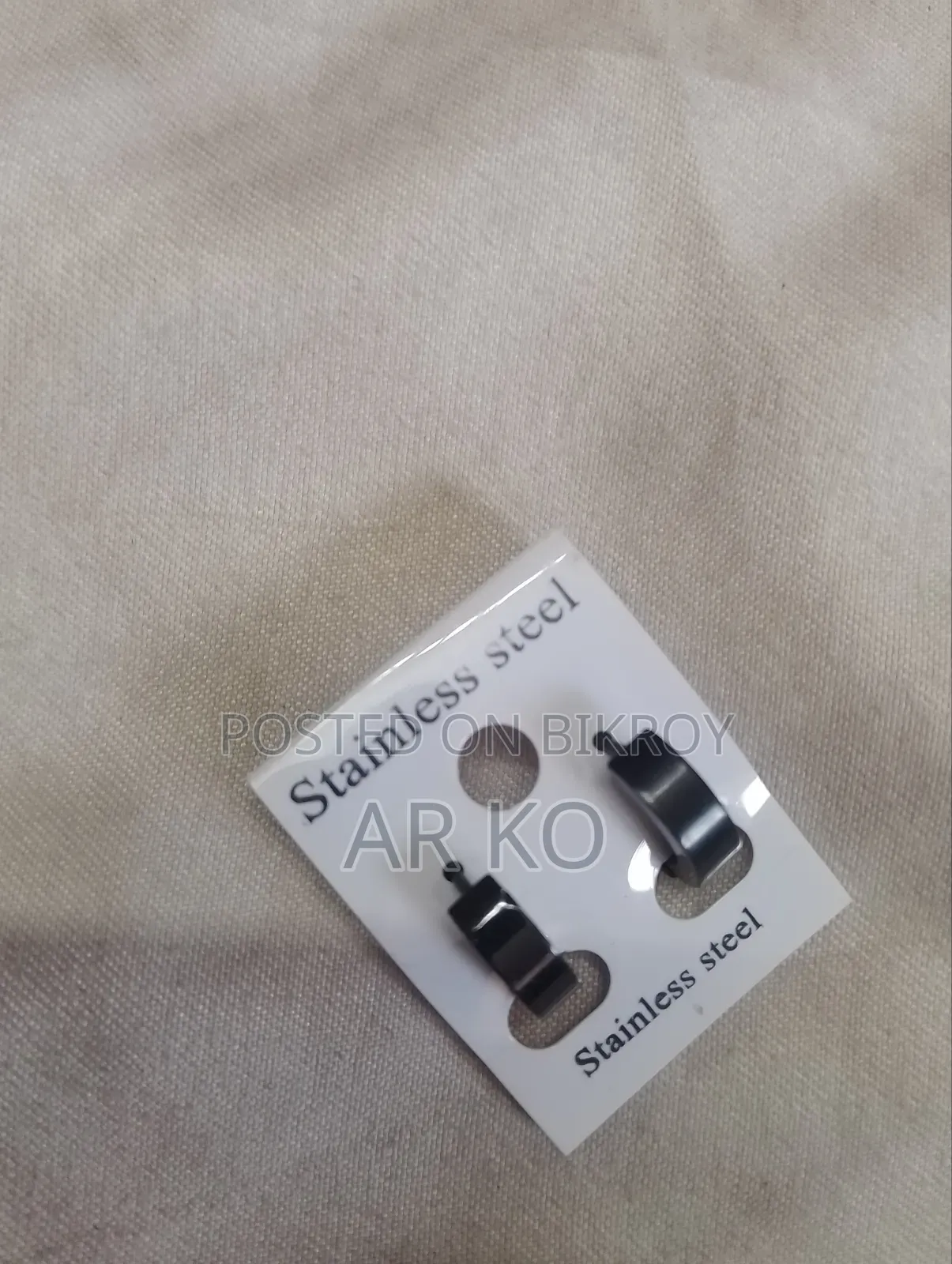Men's Black Earrings