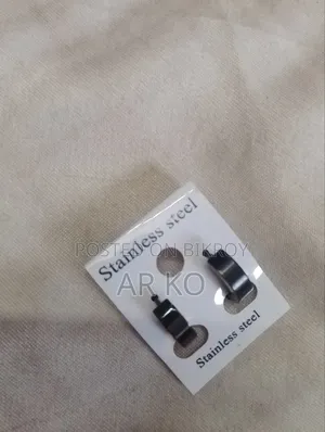 Men's Black Earrings