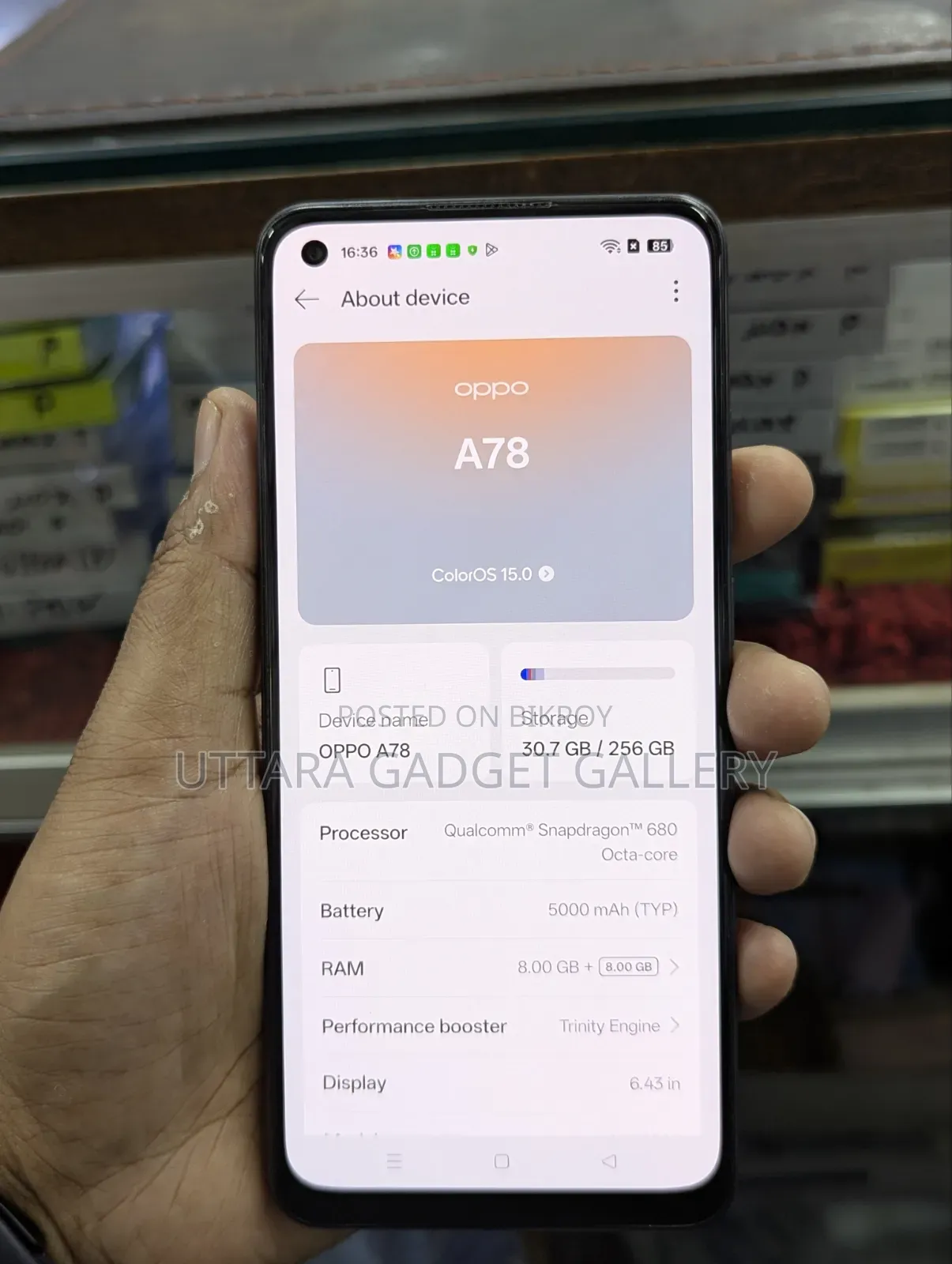 Oppo A78 4G 256 GB Black