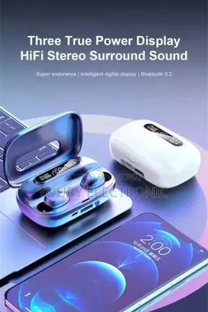 M9 Best Wireless Earbuds With 3500 mAh Charging Case