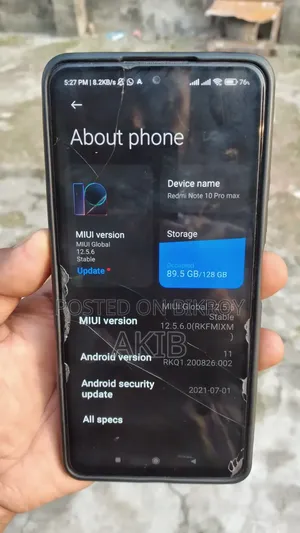 Xiaomi Redmi Note 10 Pro Max 128 GB Bronze