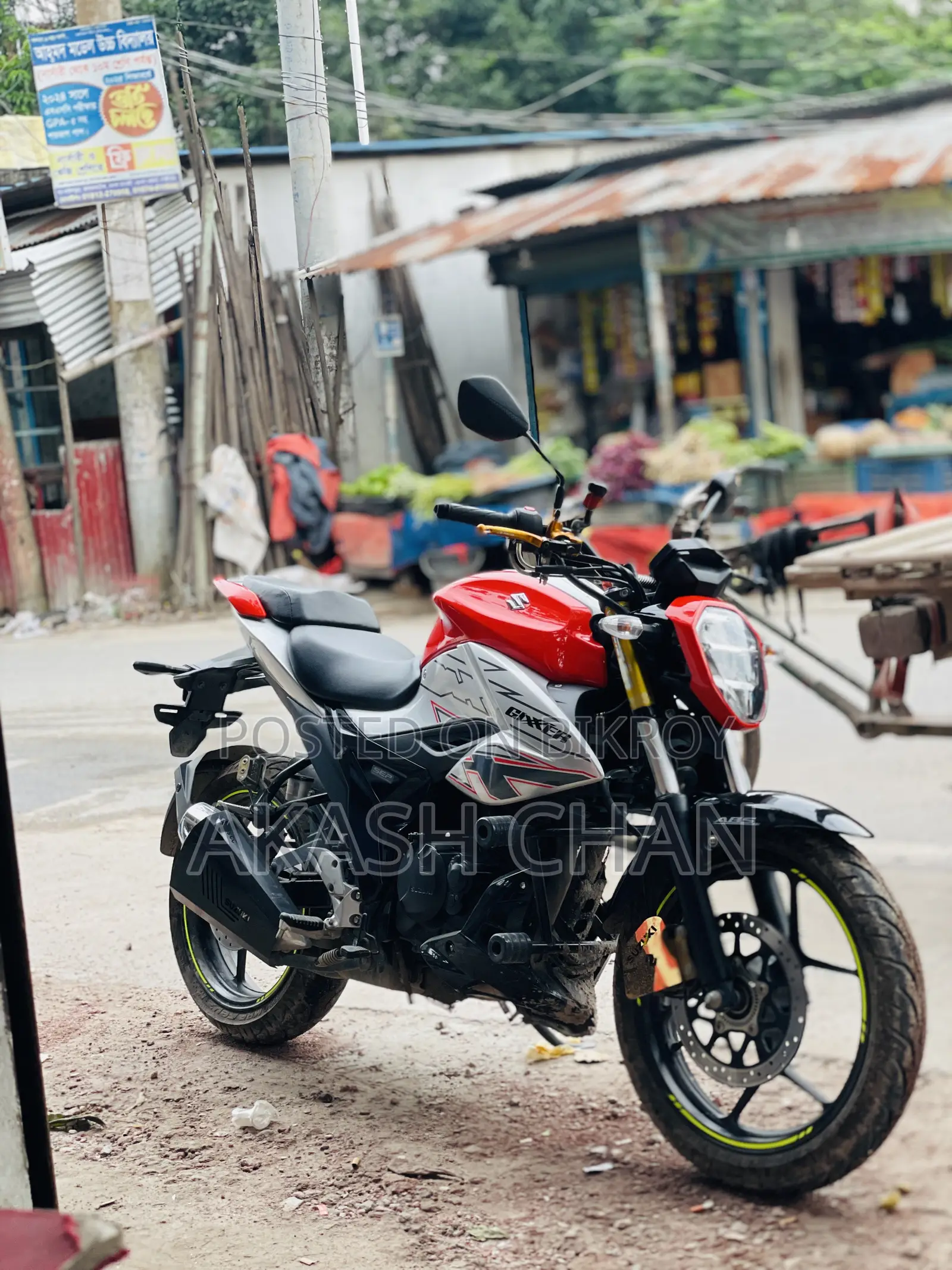 New Suzuki Gixxer Fi ABS 2024 Orange