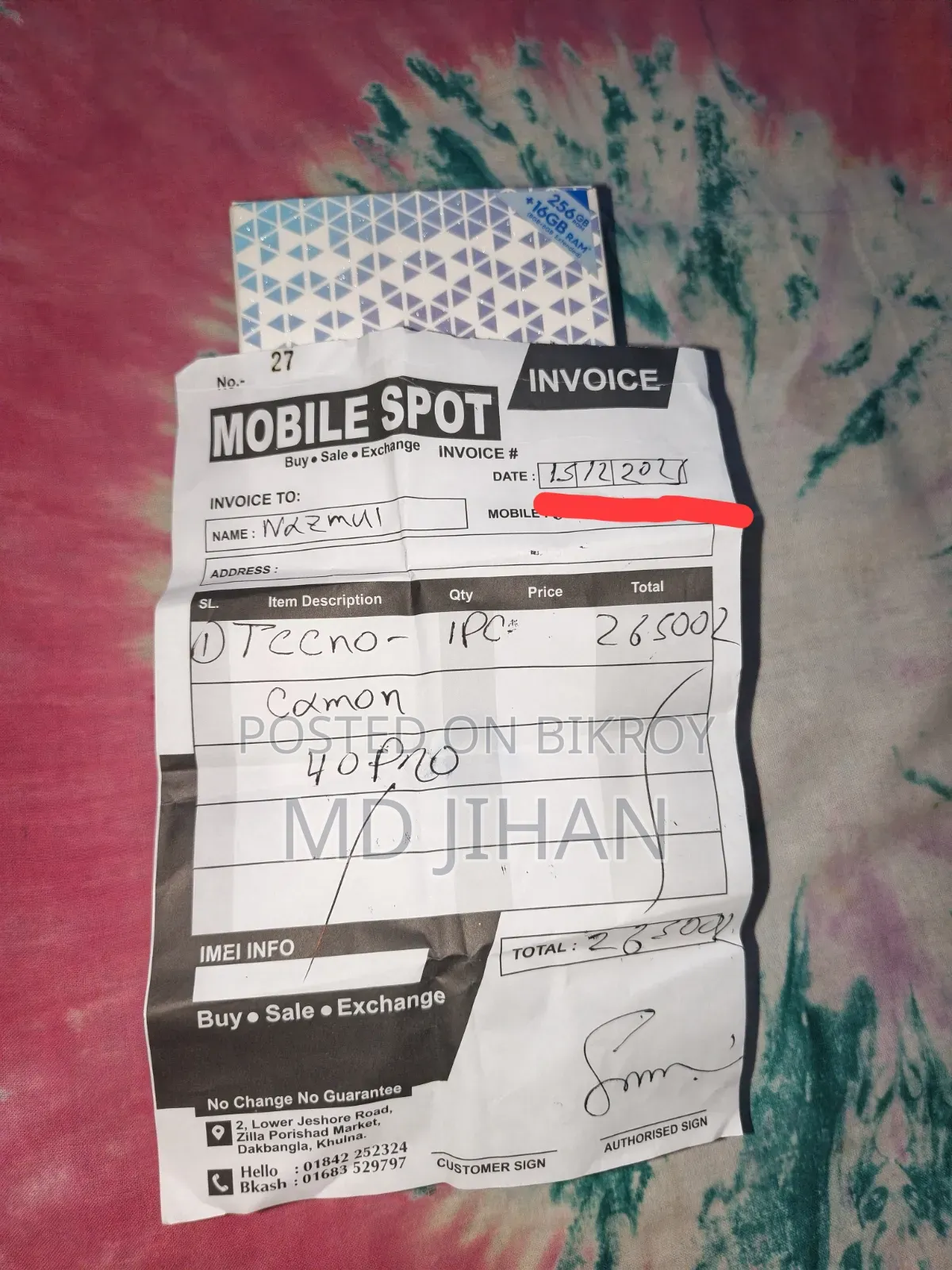 Tecno Camon 40 256 GB White