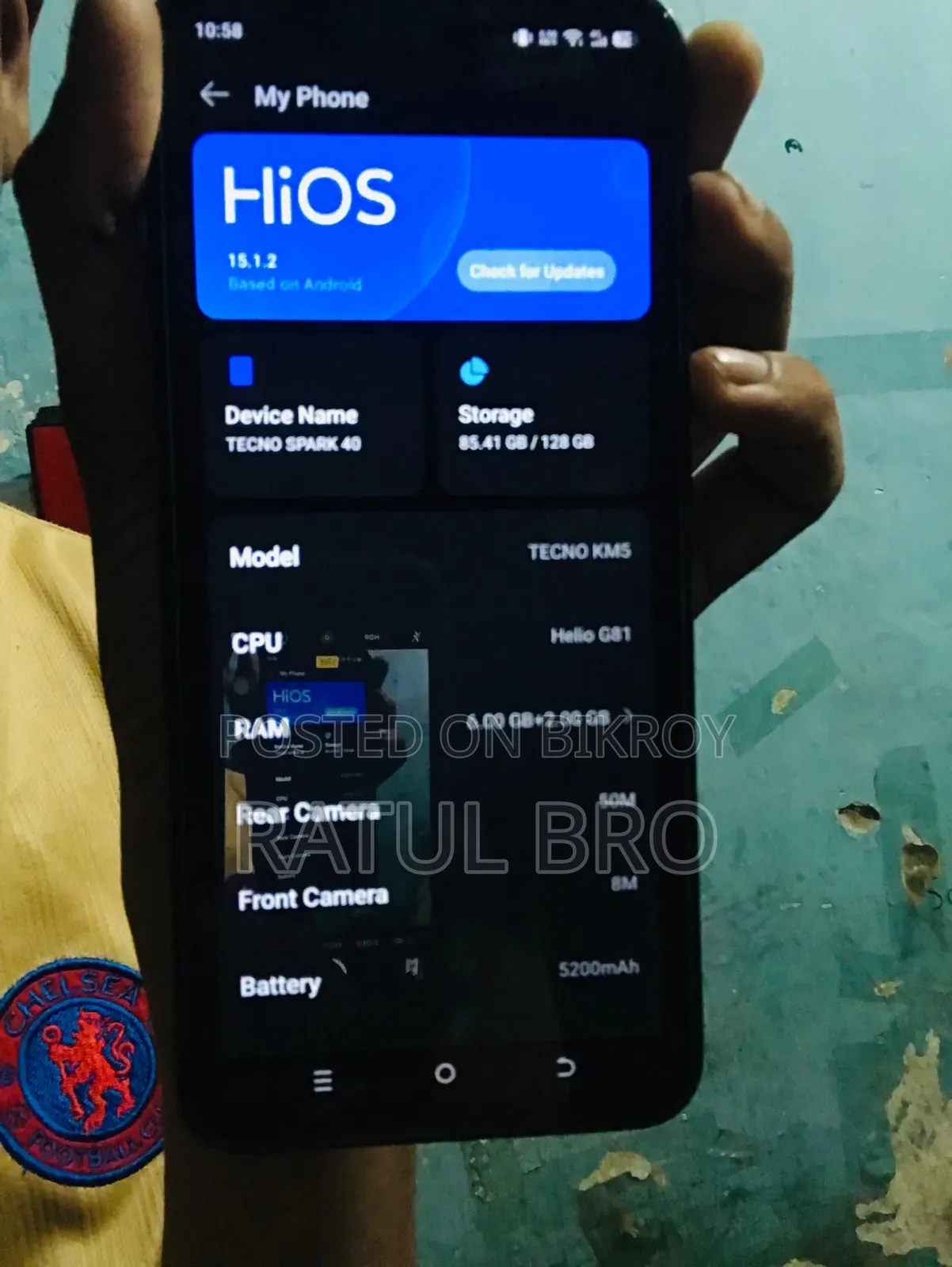 Tecno Spark 40 128 GB Black