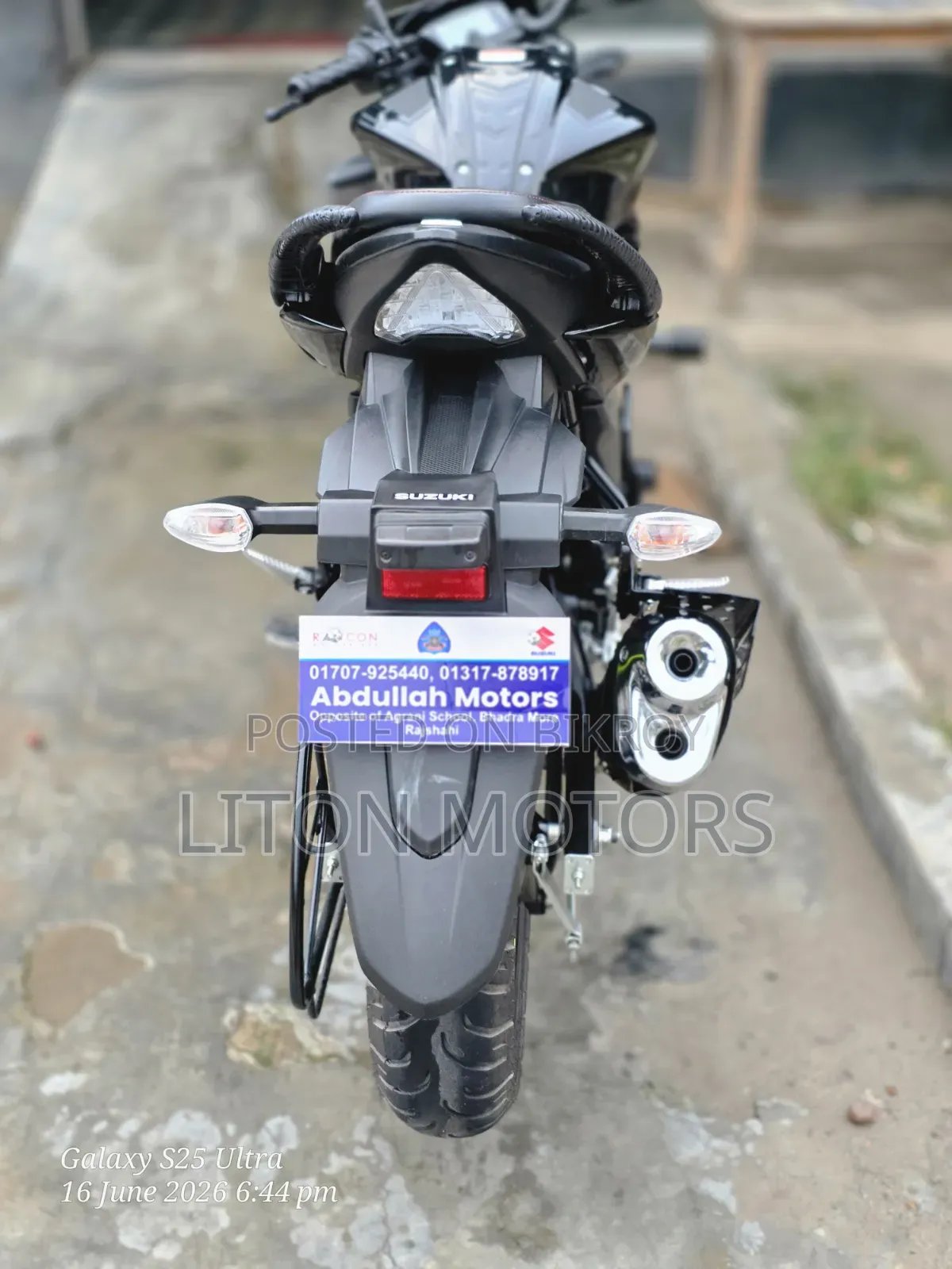 New Suzuki Gixxer Monotone 2026 Black