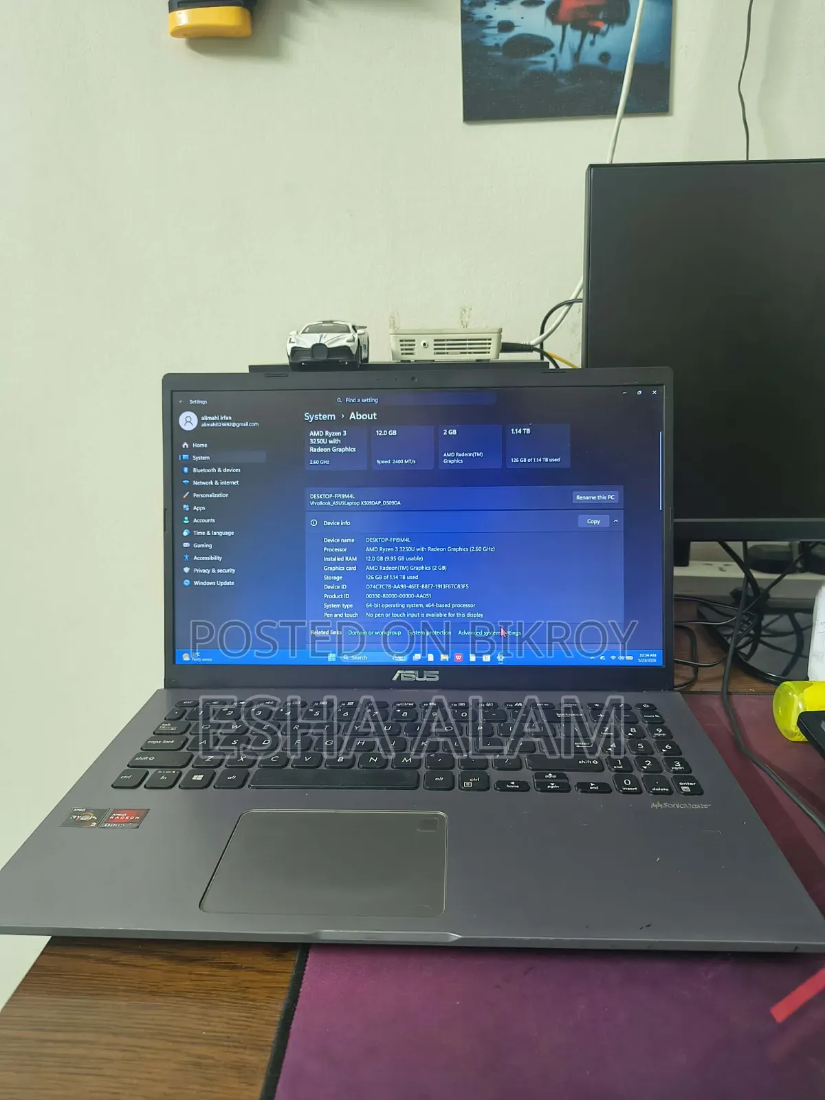 Laptop Asus VivoBook X540SA 12GB SSD 1T