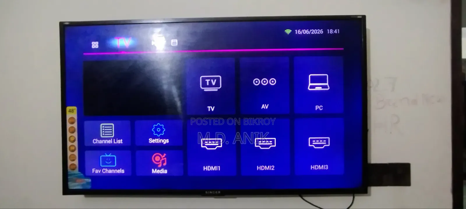 Singer 48" Television