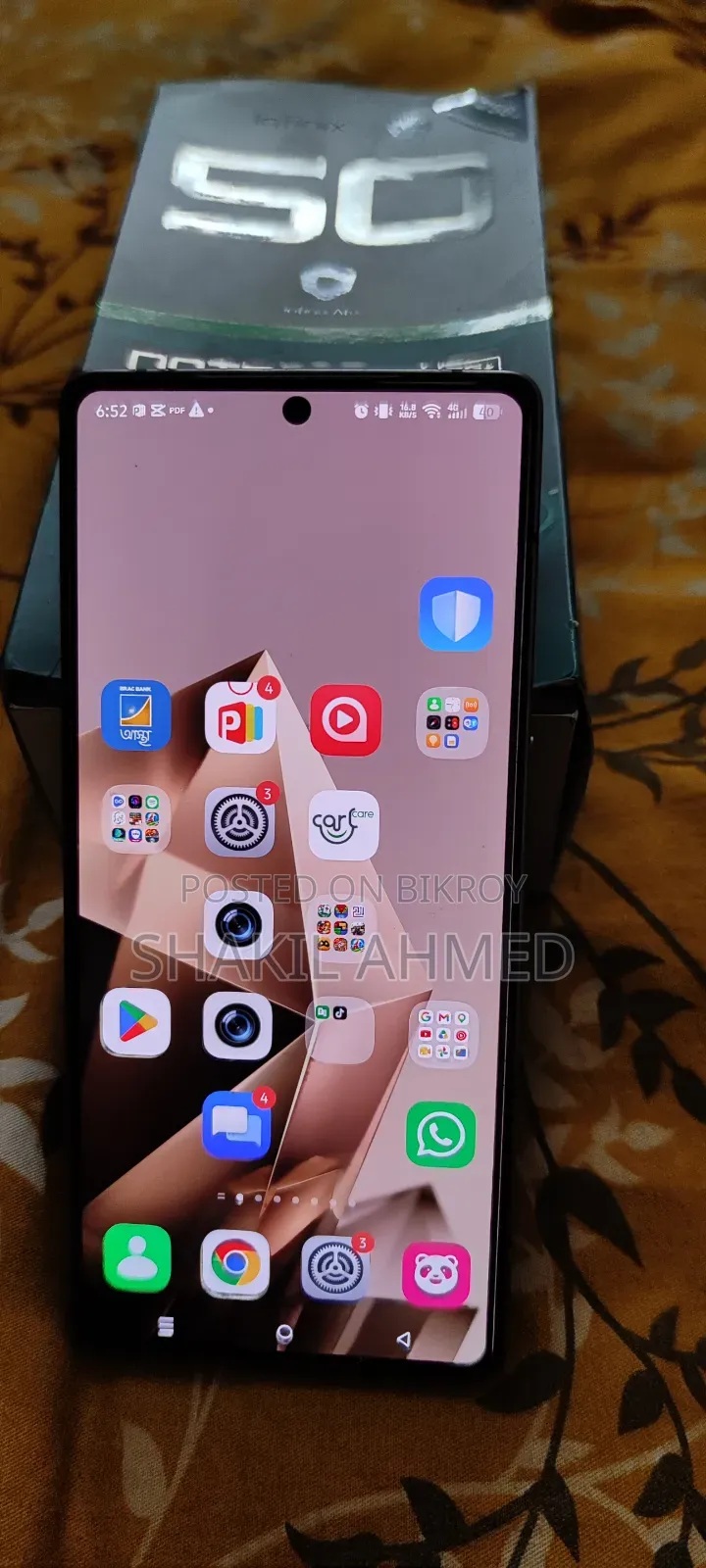 ইনফিনিক্স নোট ৫০ প্রো+ ২৫৬ জিবি গ্রে