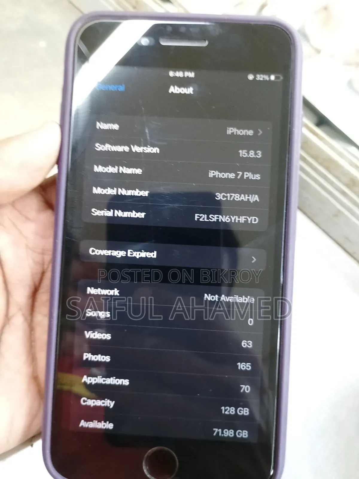 Apple iPhone 7 Plus 128 GB Black