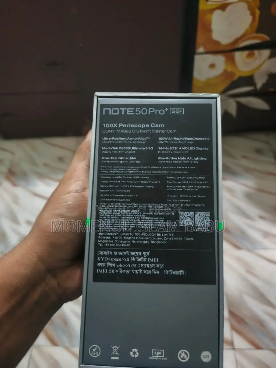 New Infinix Note 50 Pro+ 256 GB Gray