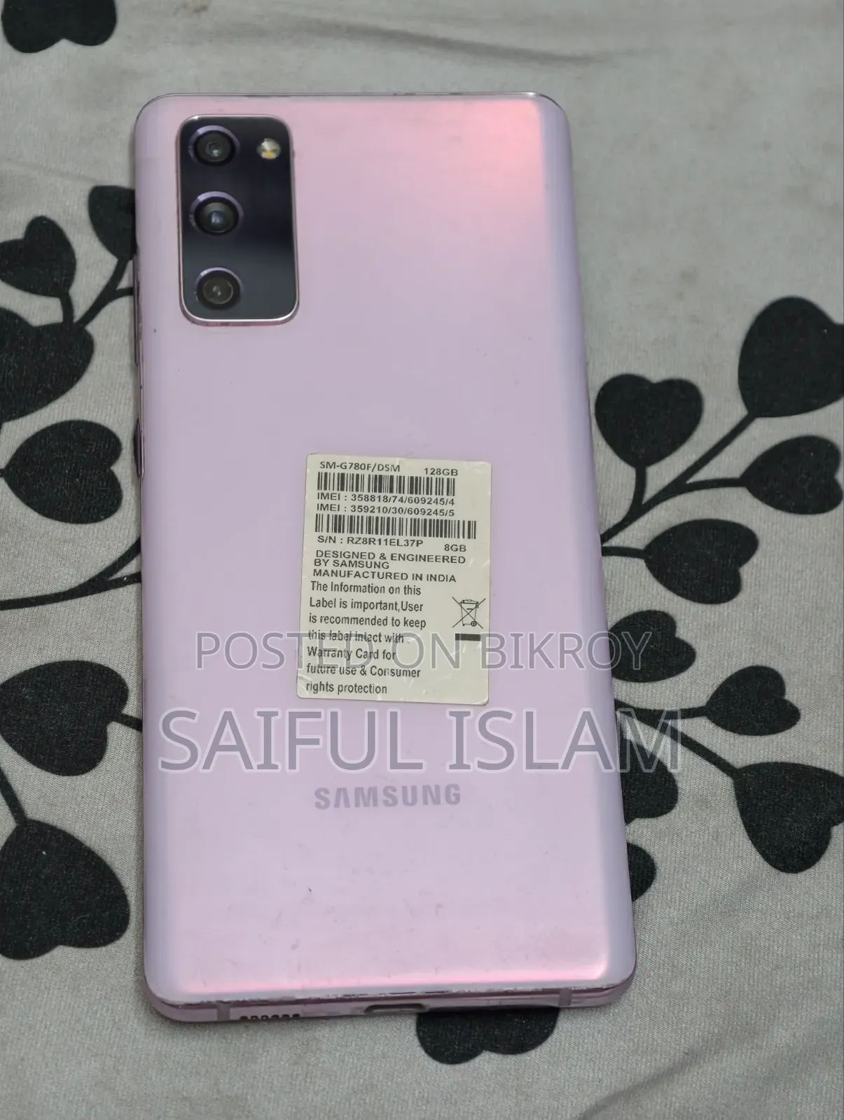 Samsung Galaxy S20 FE 128 GB Pink