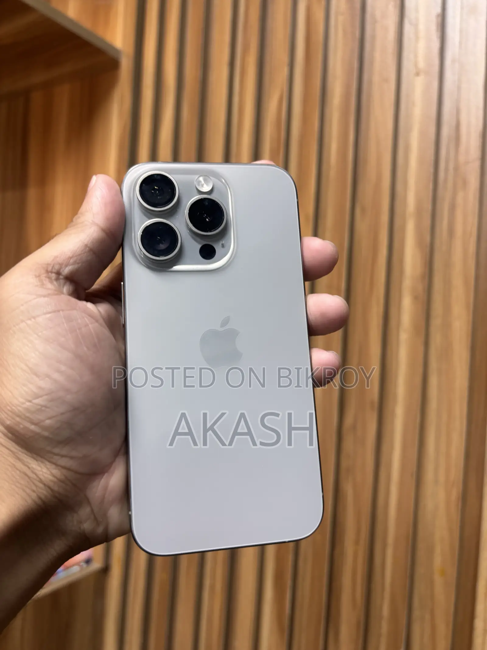 অ্যাপল আইফোন ১৫ প্রো ১২৮ জিবি গ্রে