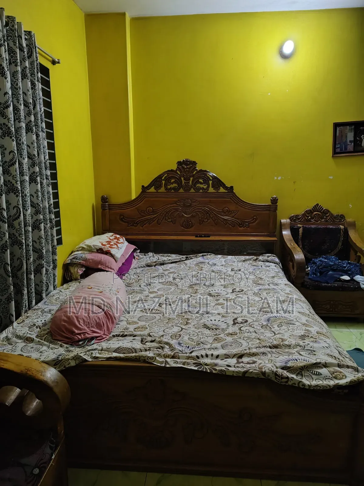 Sturdy wooden bed for sale