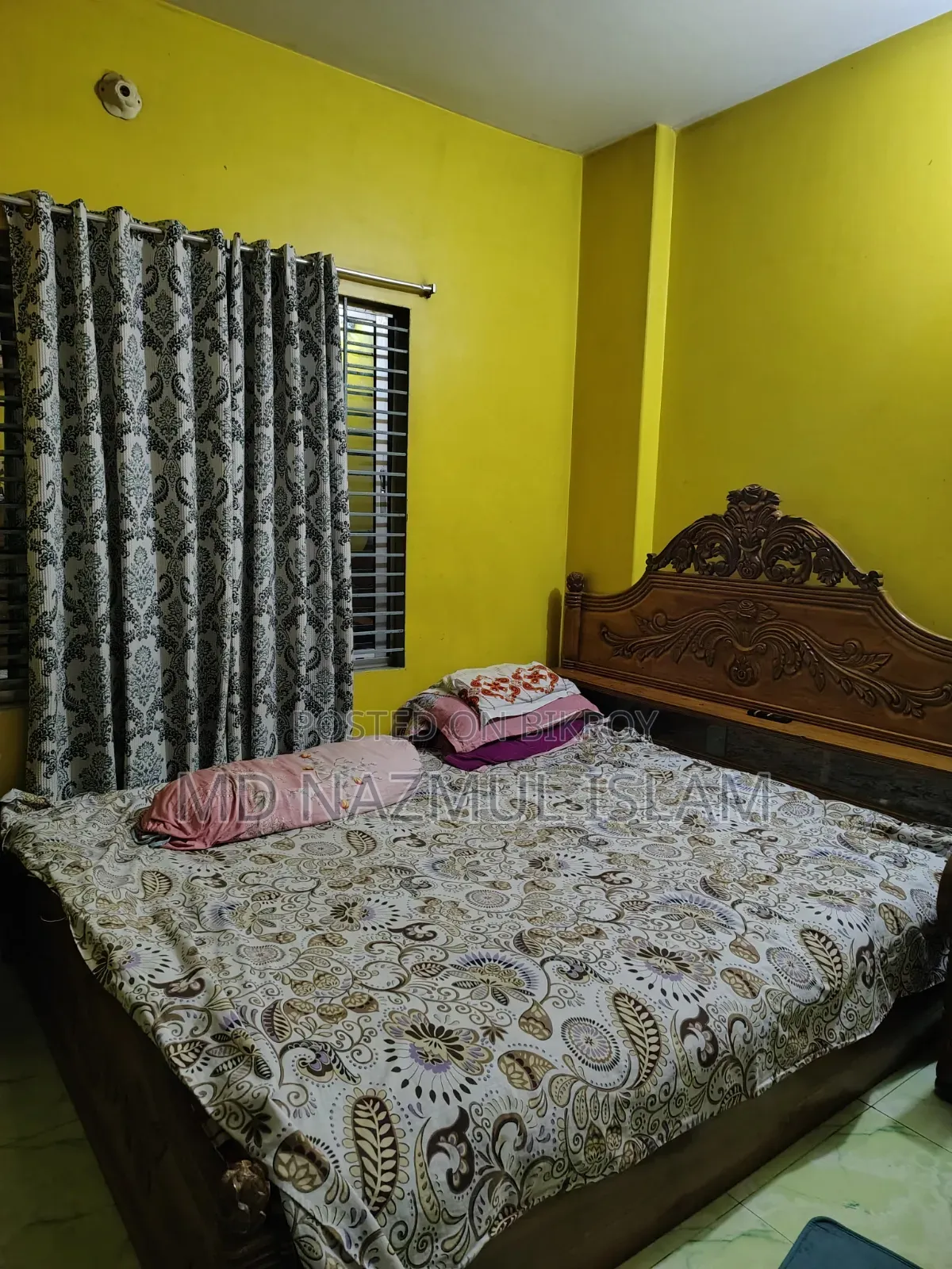 Sturdy wooden bed for sale
