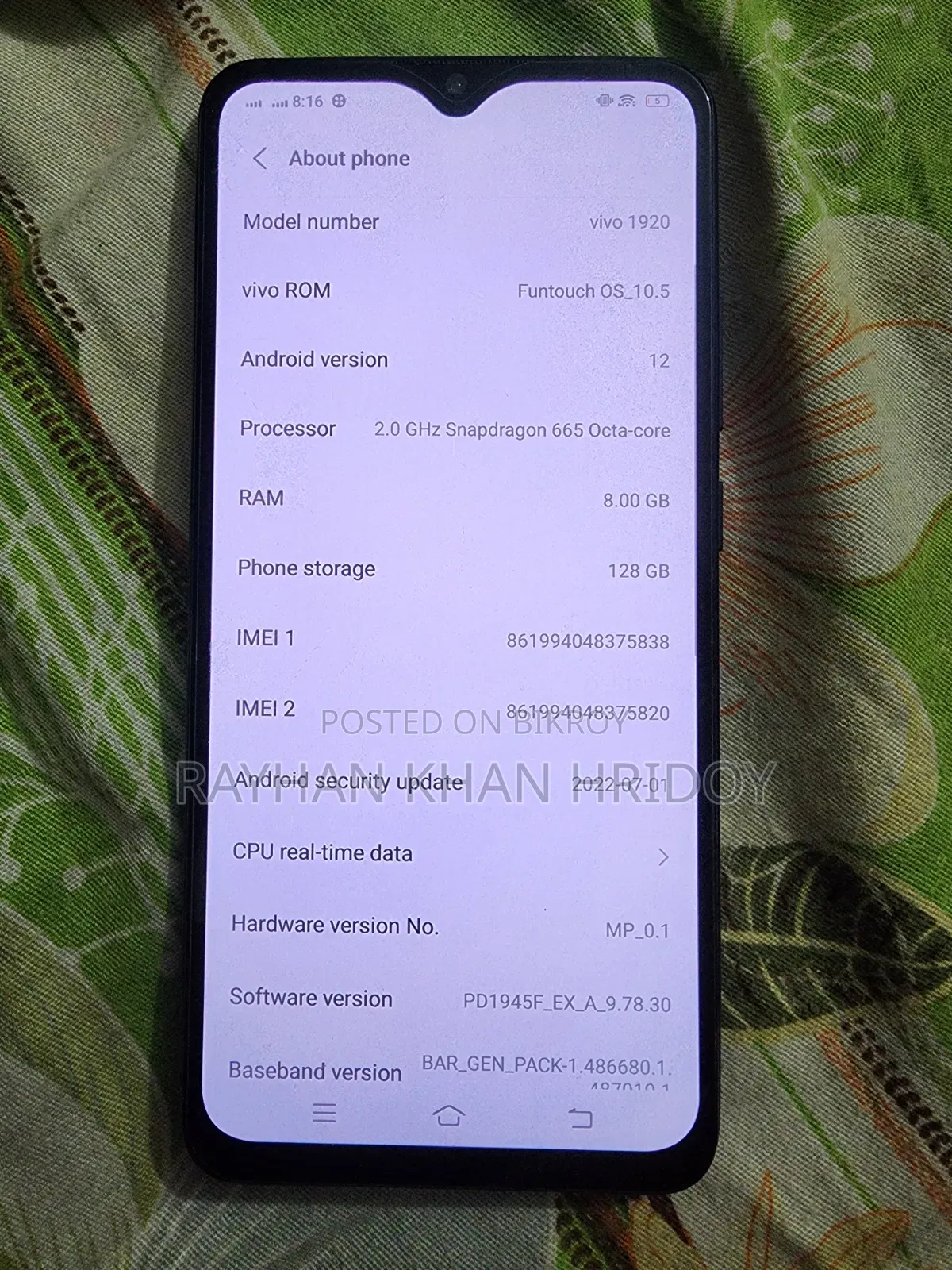Vivo S1 Pro 128 GB Black