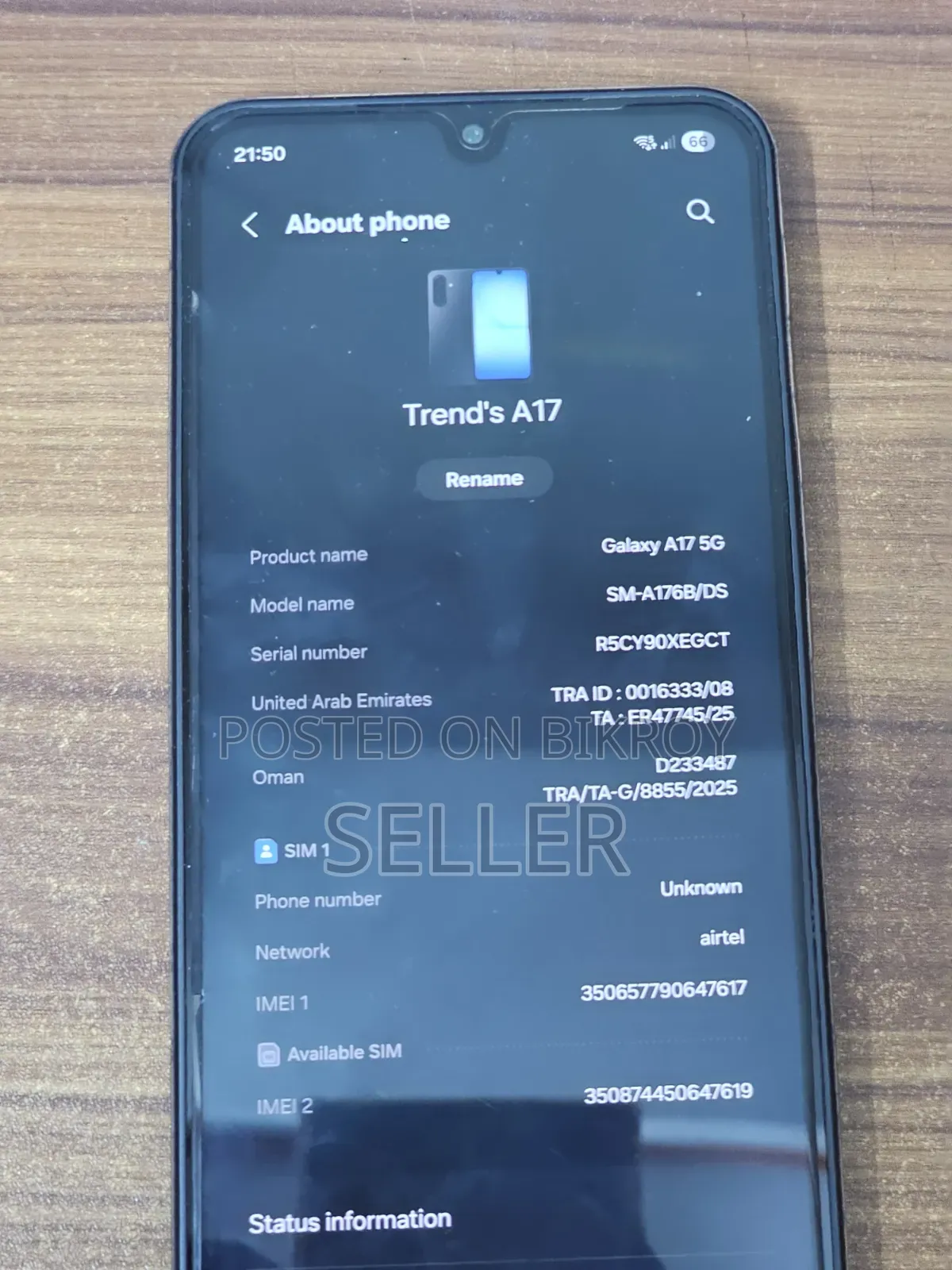Samsung Galaxy A17 5G 128 GB Black