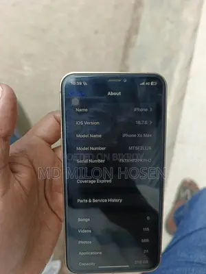 অ্যাপল আইফোন এক্সএস ম্যাক্স ২৫৬ জিবি রোজ গোল্ড