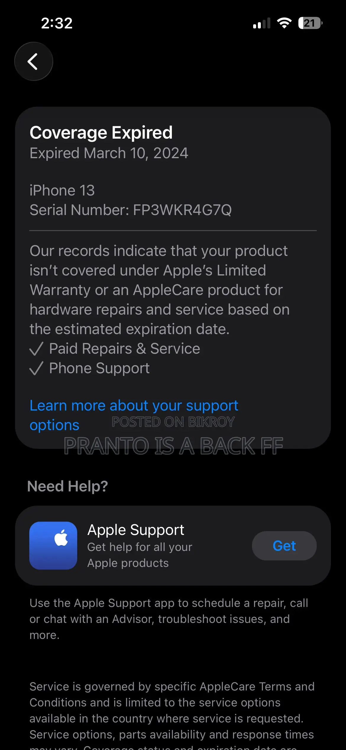 Apple iPhone 13 128 GB Black