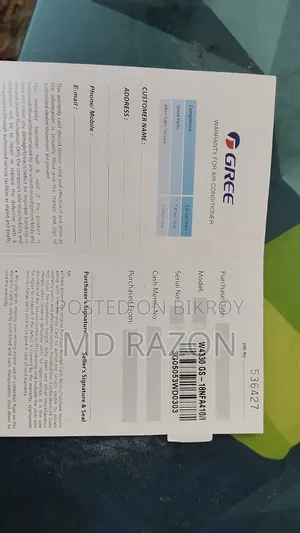 Gree 1.5 Non Inverter Ac