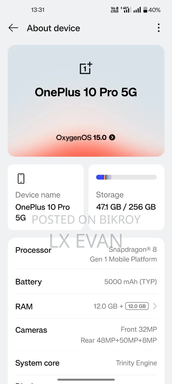 OnePlus 10 Pro 256 GB Black