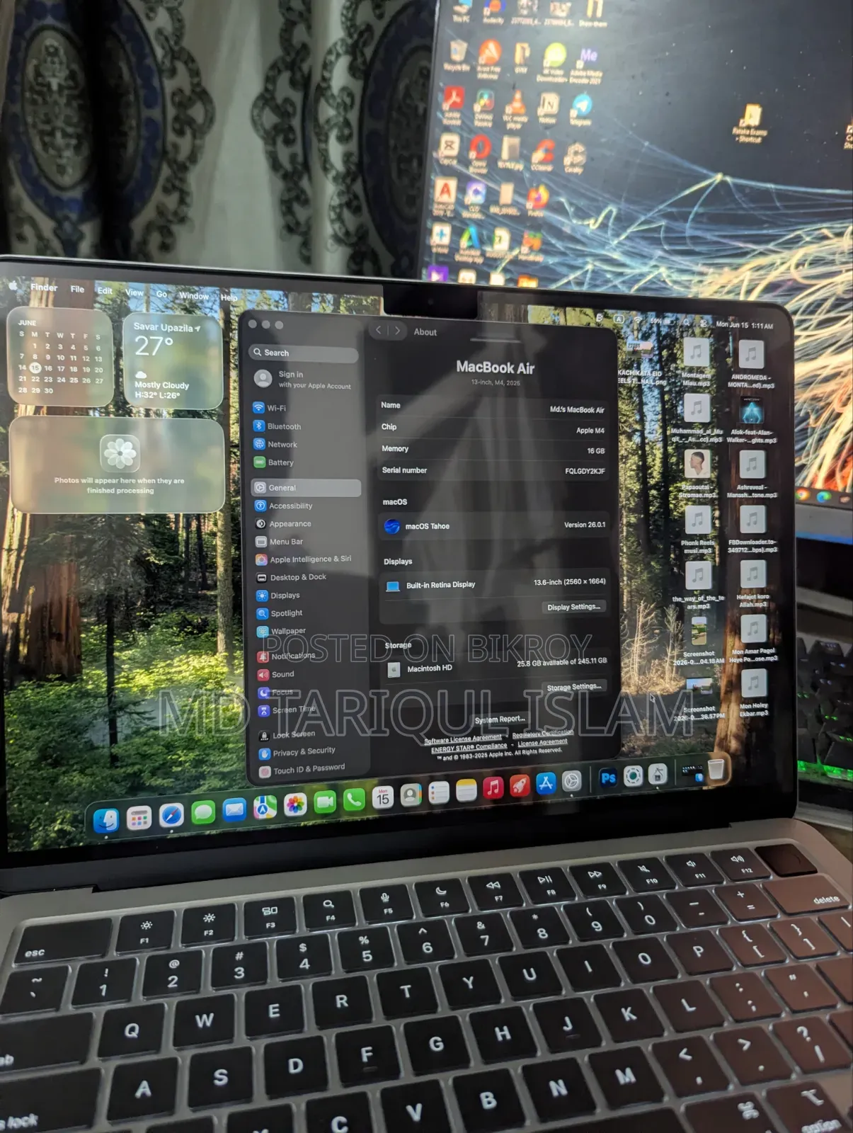 Laptop Apple MacBook Air 2025 M4 16GB Apple M4 SSD 256GB