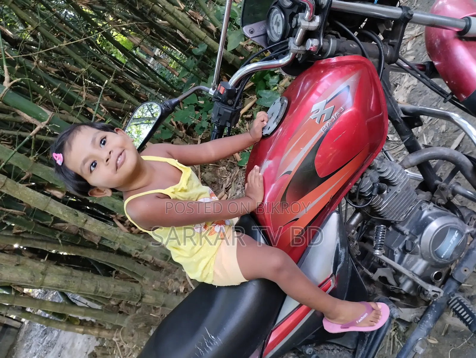Bajaj Platina 100 2015 Red