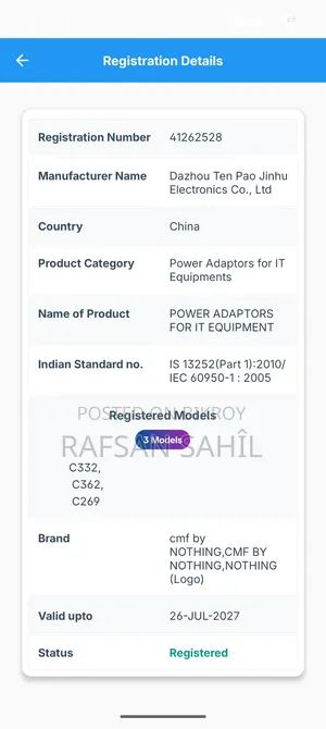 CMF 65W Charger Adapter For Sale