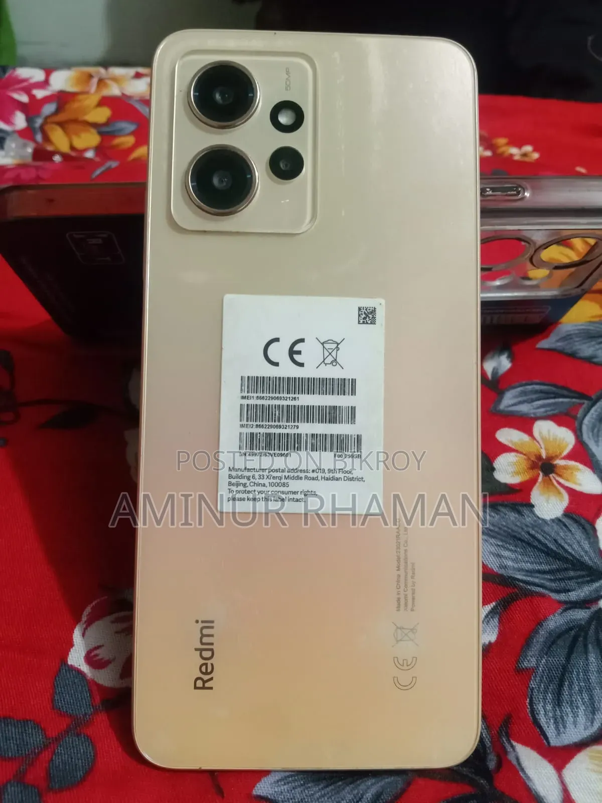 Xiaomi Redmi Note 12 256 GB Gold
