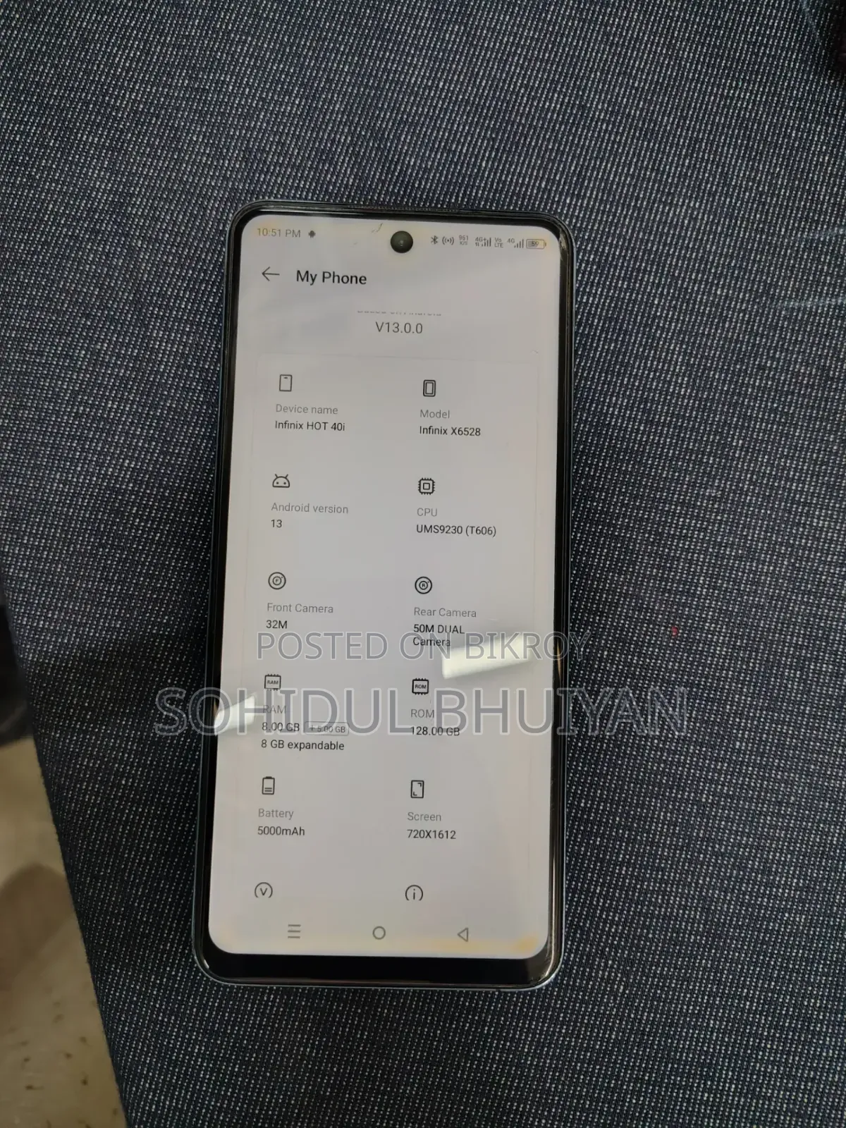 Infinix Hot 40i 128 GB Blue