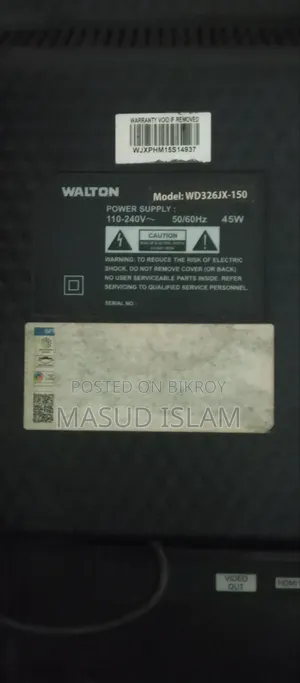 32-inch Walton TV for sale, price 10000 Taka, negotiable