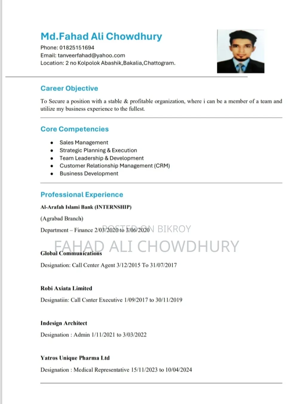 Md.Fahad Ali Chowdhury