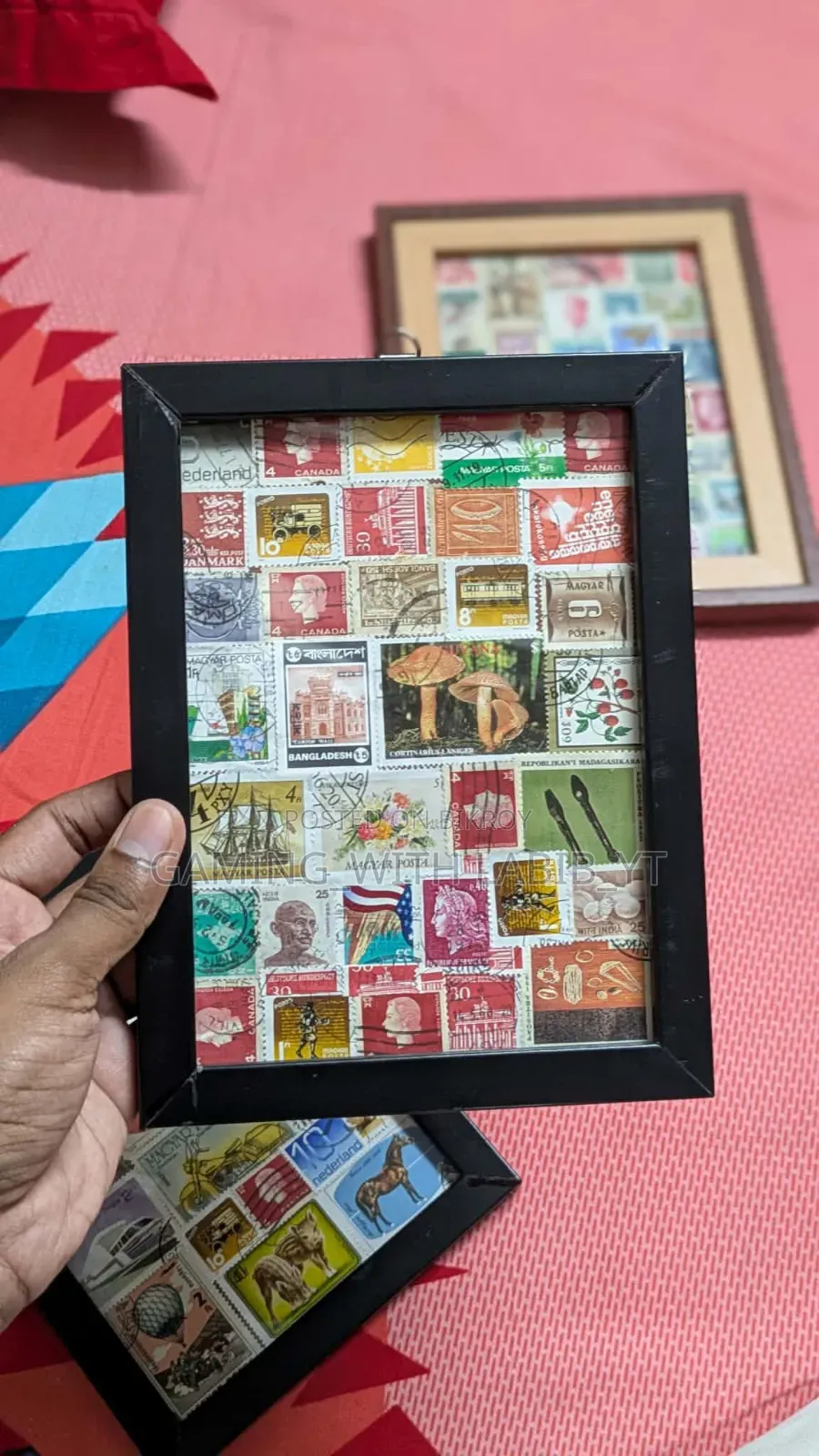 Foreign and Bd Stamps With Frame!