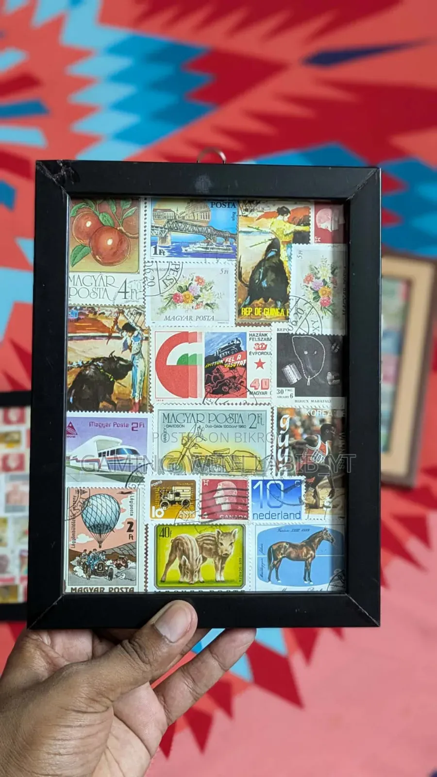 Foreign and Bd Stamps With Frame!