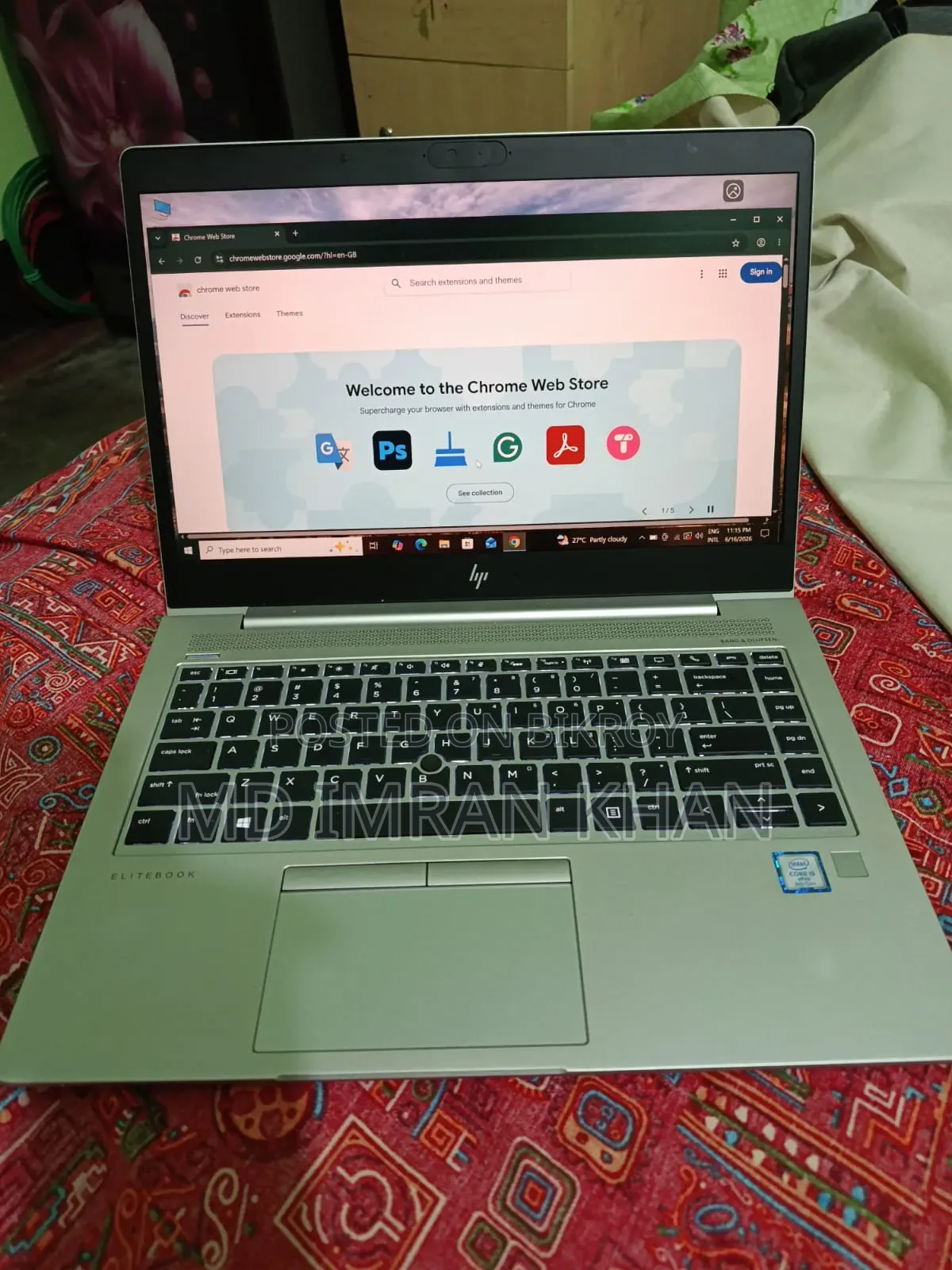 Laptop HP EliteBook 840 G8 8GB Intel Core I5 SSD 350GB