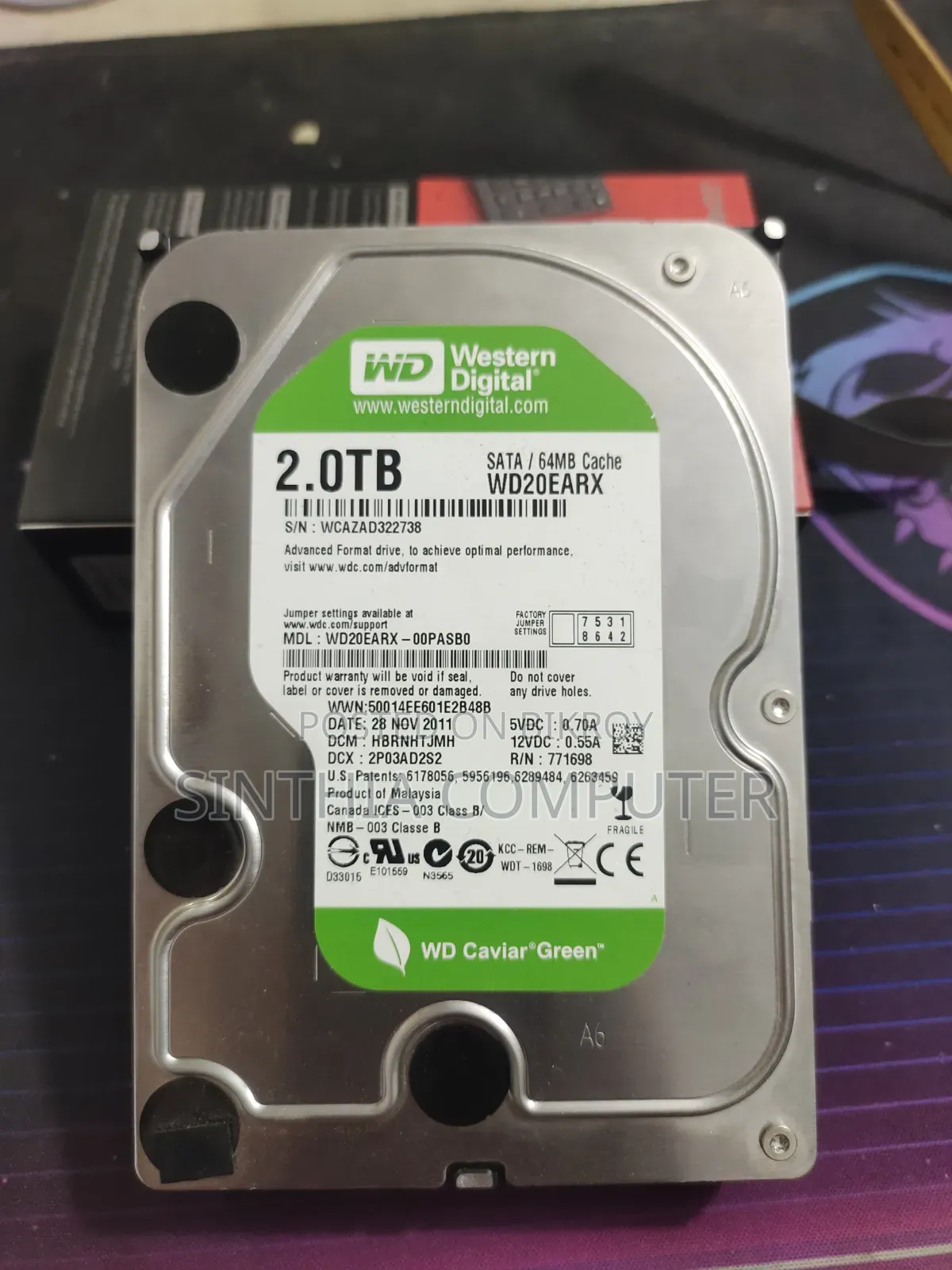 Wd Caviar Green 2tb Desktop Hard Drive