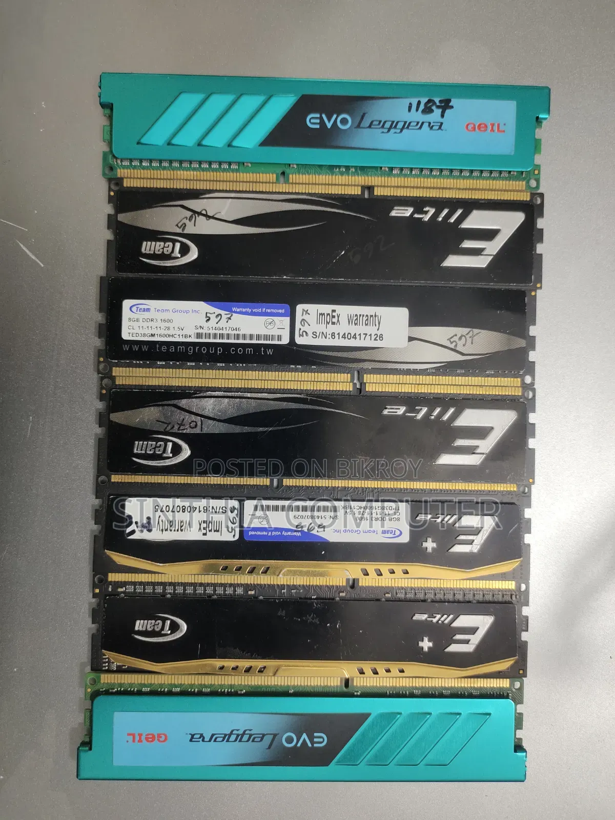 8 Gb Ddr-3 Heatsink Desktop Ram