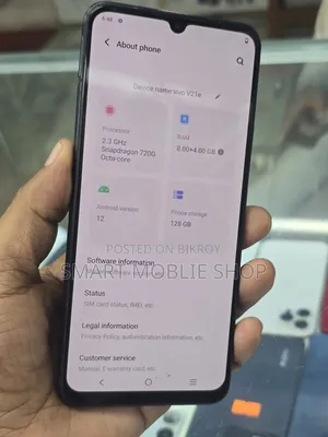 Vivo V21e 128 GB Black