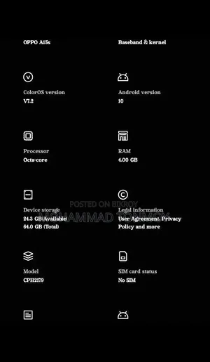 Oppo A15 64 GB Blue