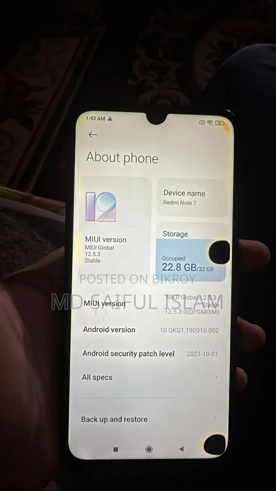 Xiaomi Redmi Note 7 32 GB Black