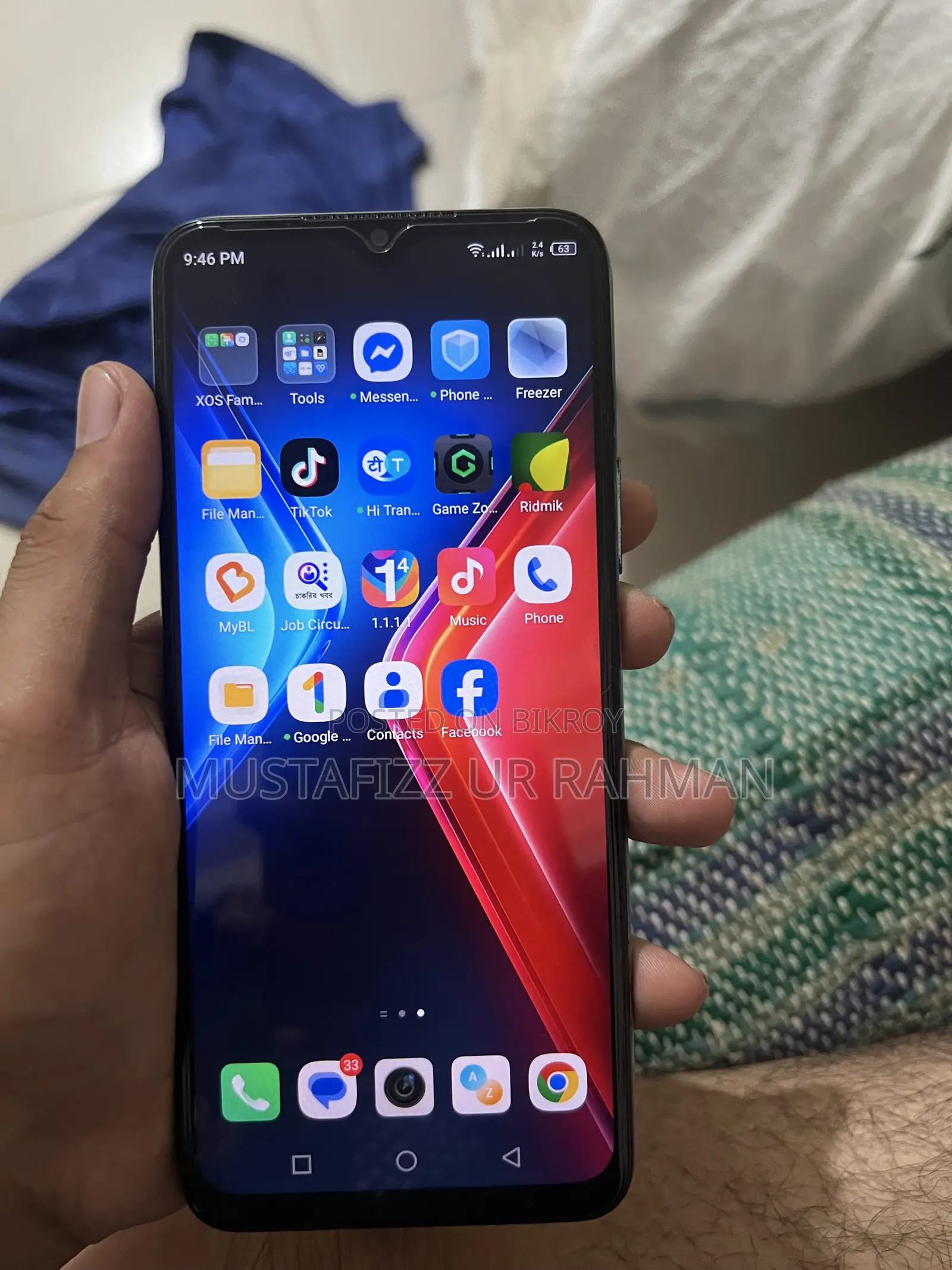 Infinix Hot 10 Play 64 GB Blue