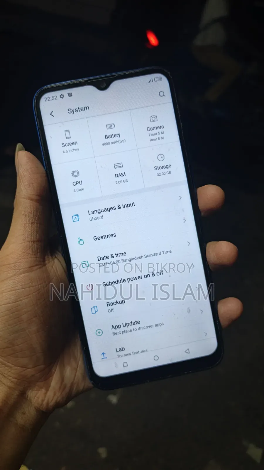 Itel Vision 1 Pro 32 GB Blue