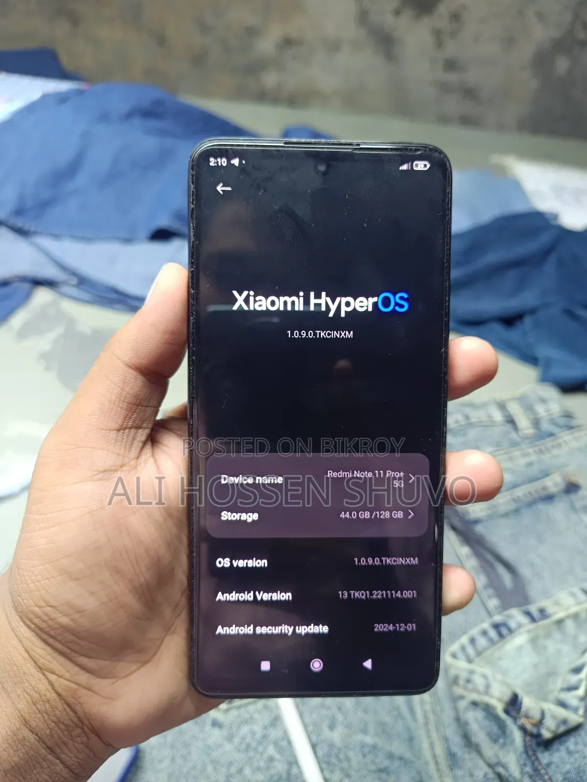 Xiaomi Redmi Note 11 Pro+ 5G 128 GB Black