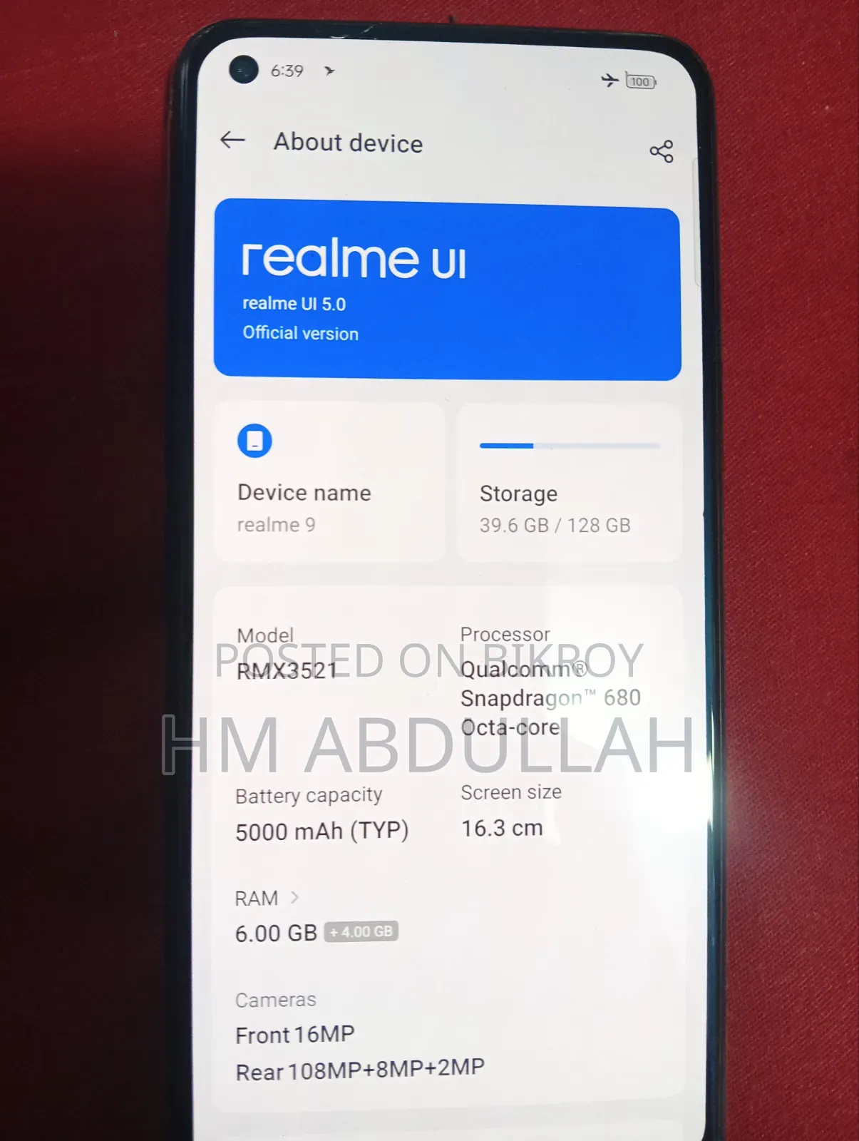 Realme 9 128 GB Purple