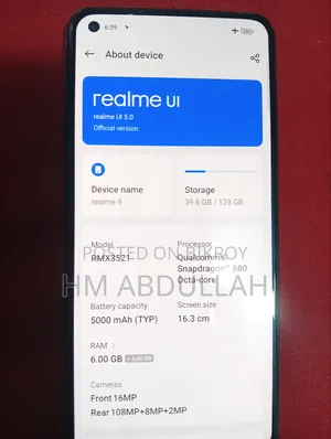 Realme 9 128 GB Purple